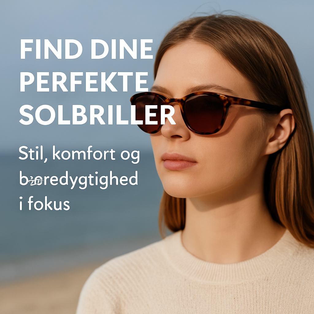 Find dine perfekte solbriller: Stil, komfort og bæredygtighed i fokus