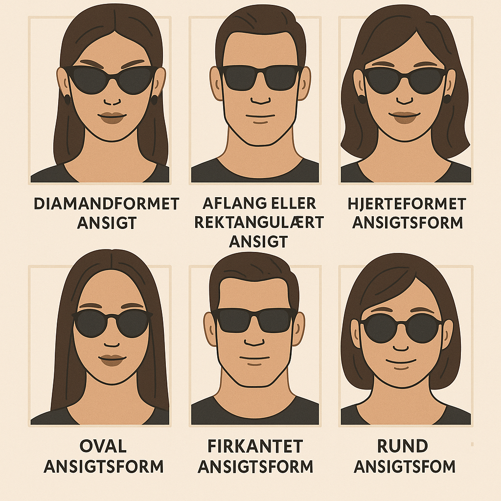 Solbriller og ansigtsform: Find de perfekte solbriller til dit ansigt
